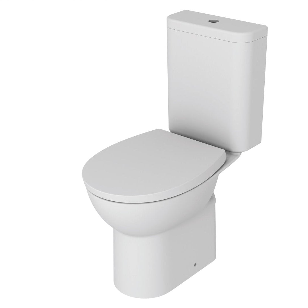 //2Go Close Coupled Rimless WC & Soft Close Seat - Tile&Bath