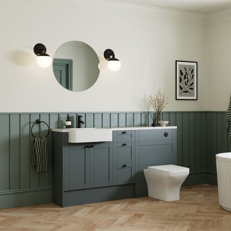 Harrow 1536mm Standard Basin & WC Unit & 3 Drawer Pack