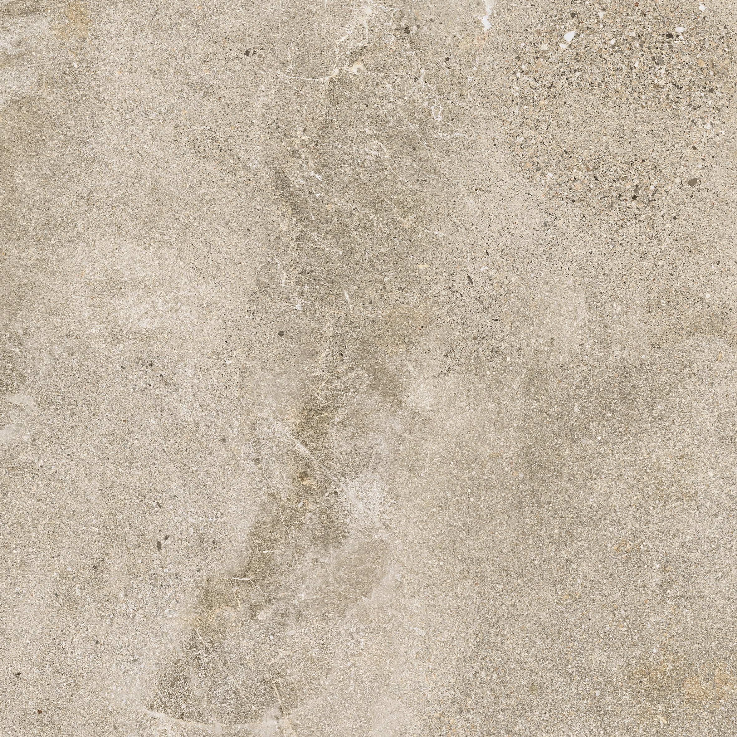 Porcelain Mode Nut 80x80 floor tile from The Tile Collection, showcasing a sleek, glazed surface with a neutral tone.