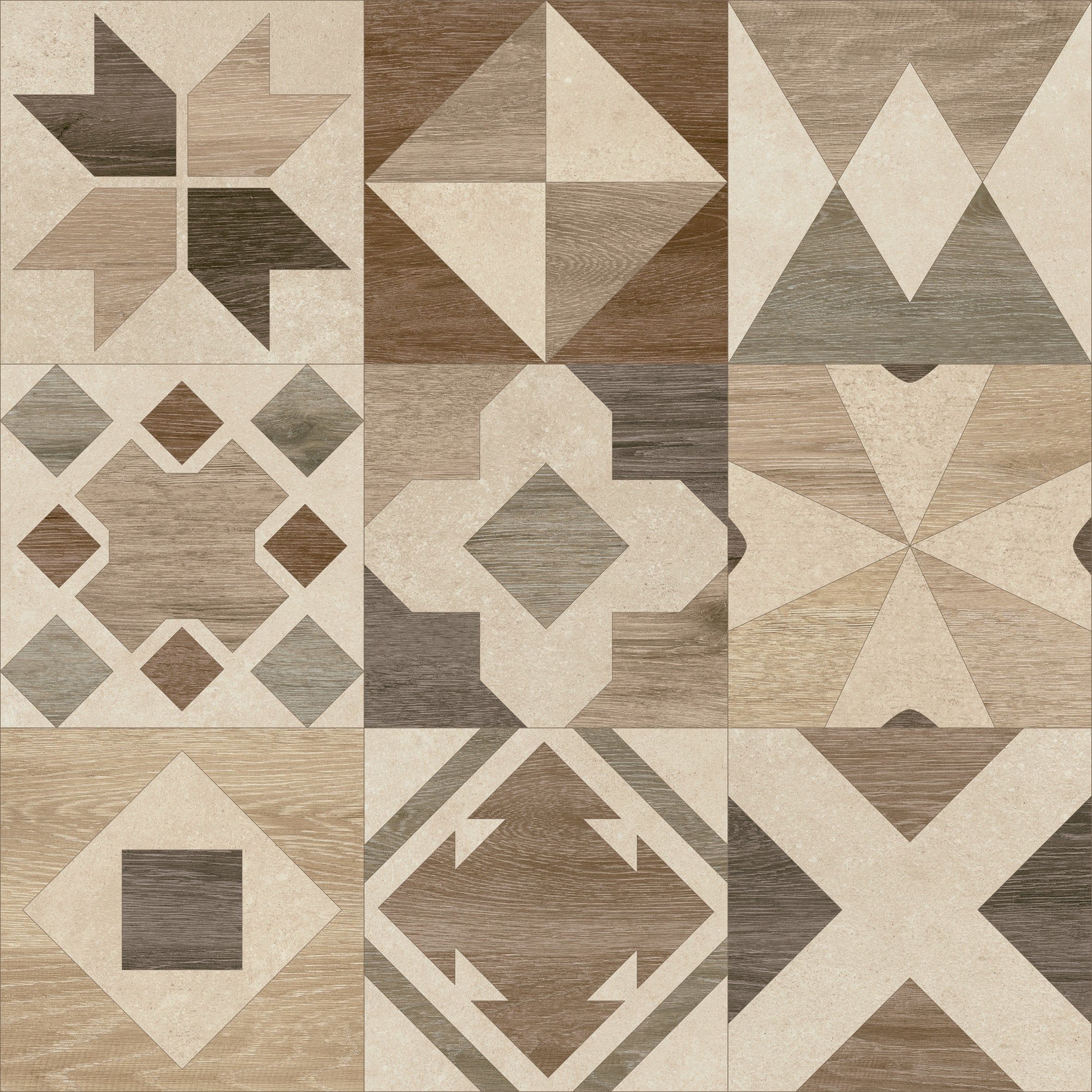 Irish Mix Ivory 60X60 - Matt Porcelain