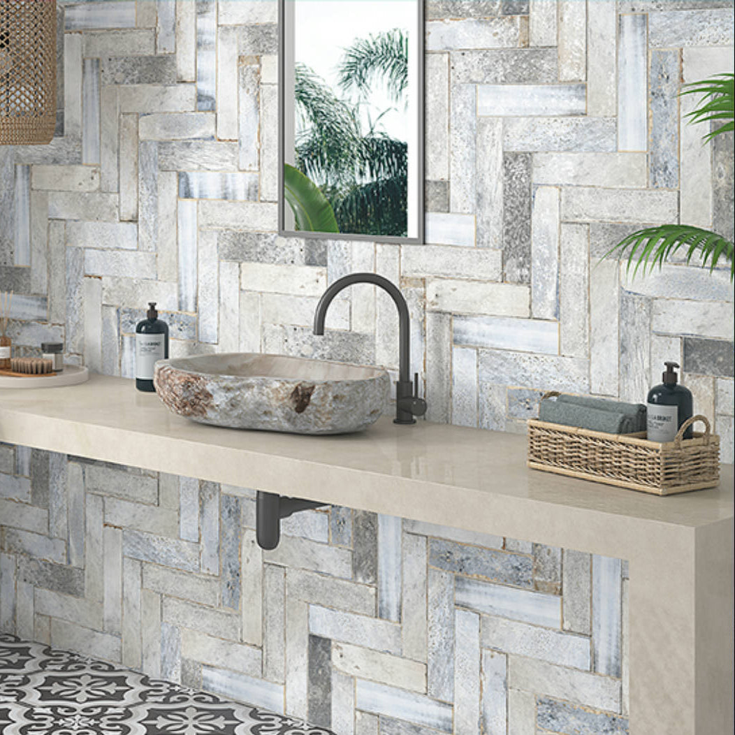 Alpine Cool Greys- Ceramic Wall Tile 7.5X30cm