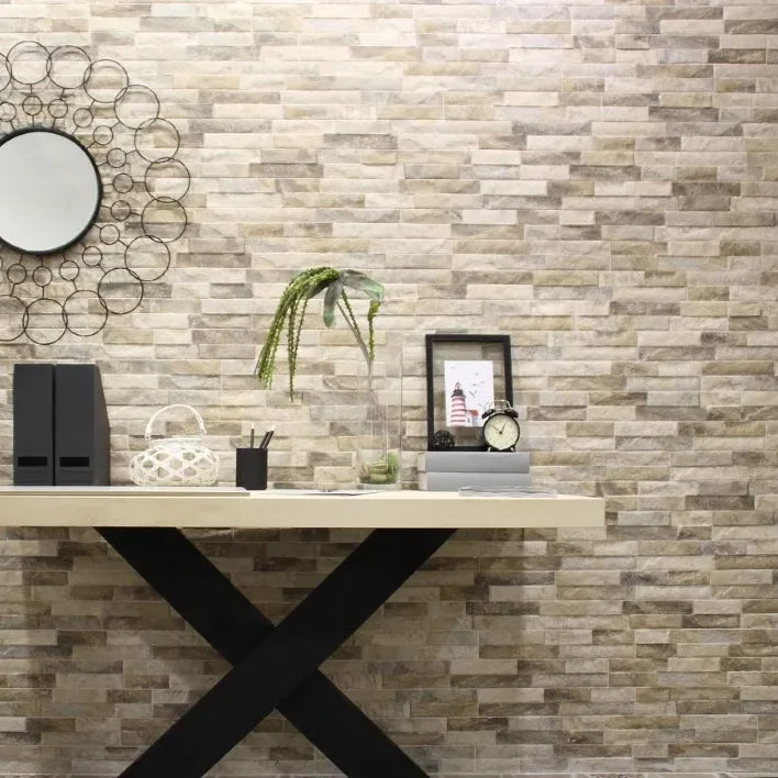 Flintsone Dino Beige - Porcelain Wall Tile 8.0X44cm