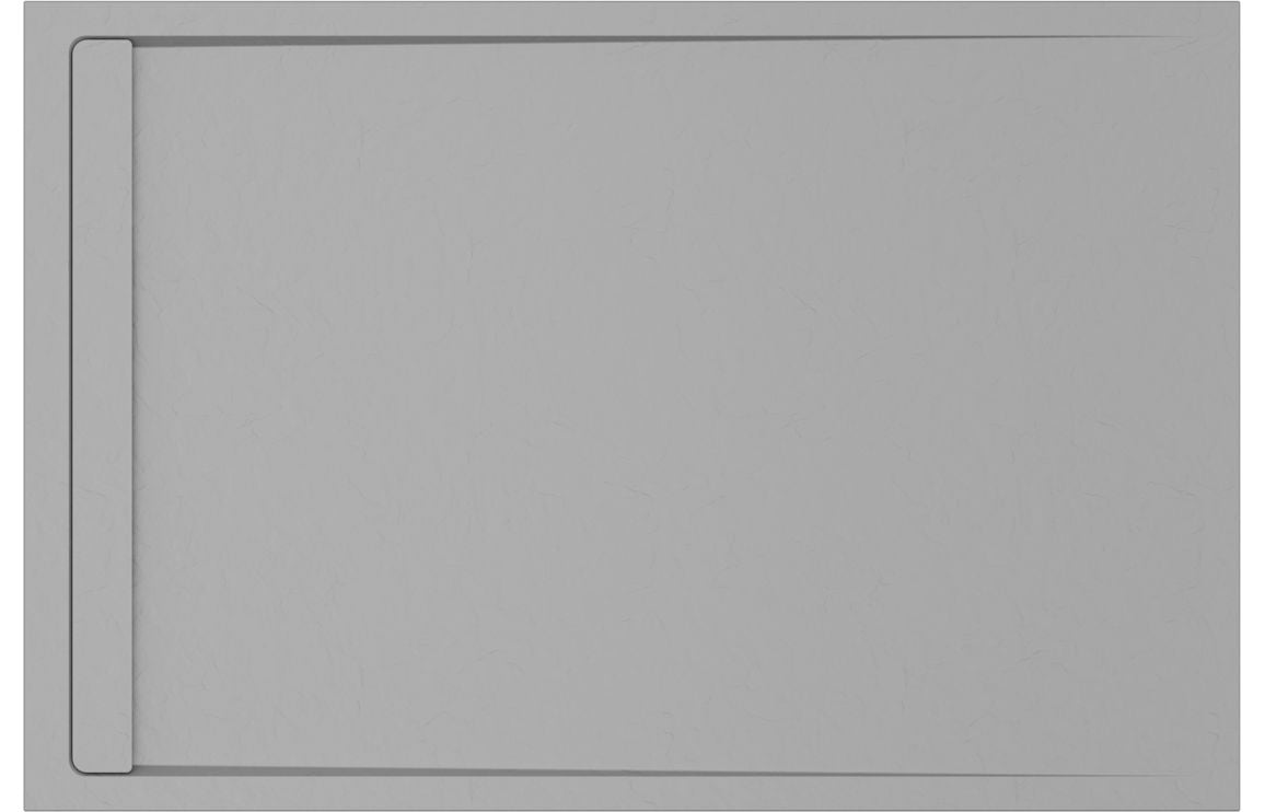 30mm Slate Rectangular Tray & Waste - Grey