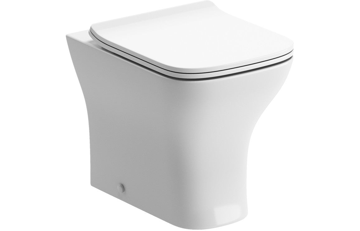 Portland Rimless Back To Wall WC & Slim Soft Close Seat