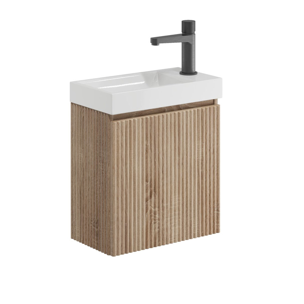 Contour 400mm Wall Mounted Cloakroom Vanity with Basin