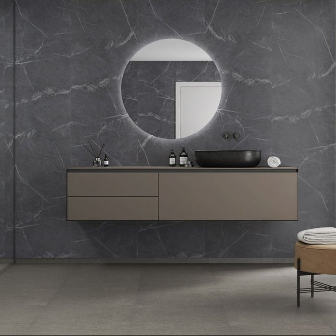 Fibo Marble - Black Marble (Plain Marble) - Tile&Bath
