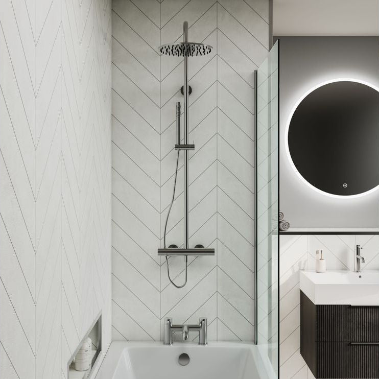Fibo Urban - Moonstone (Chevron) - Tile&Bath
