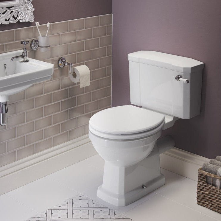 Knightsbridge Close Coupled WC & Soft Close Seat - Tile&Bath