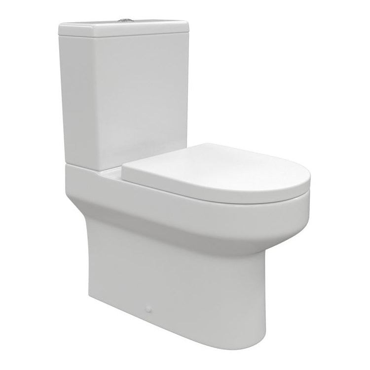 Lorenzo Rimless Close Coupled Fully Shrouded WC & Soft Close Seat - Tile&Bath