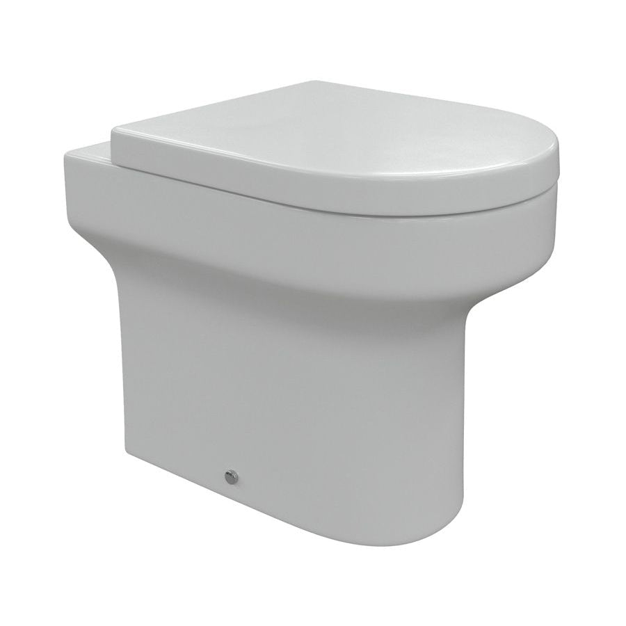 Lorenzo Rimless Back To Wall WC & Soft Close Seat - Tile&Bath