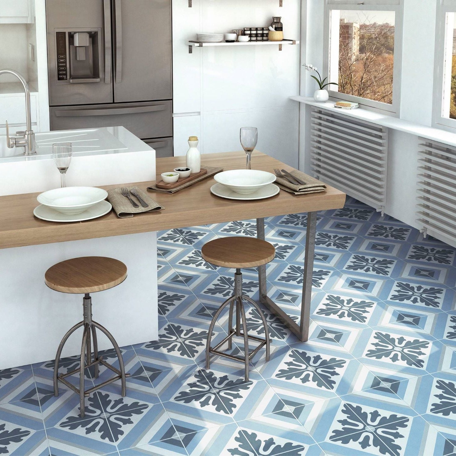 Mexico Blue 20X20 - Matt Porcelain - Tile&Bath