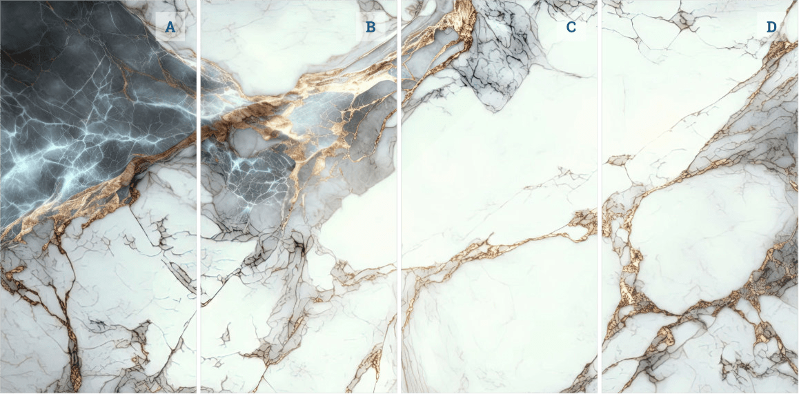 Oro Marble - Gloss Wunda Panels - Tile&Bath