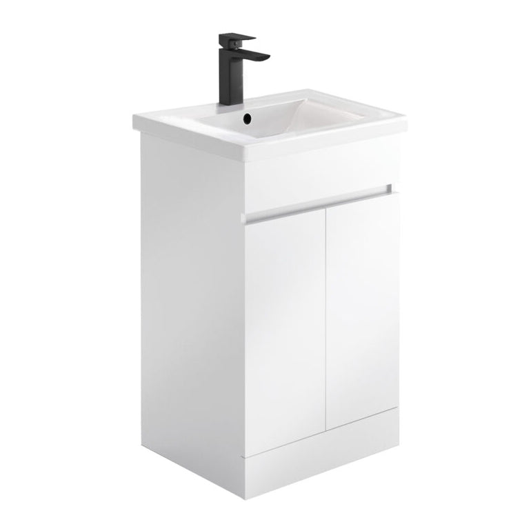Prime 500mm 2 Door Vanity Unit & Basin - Tile&Bath