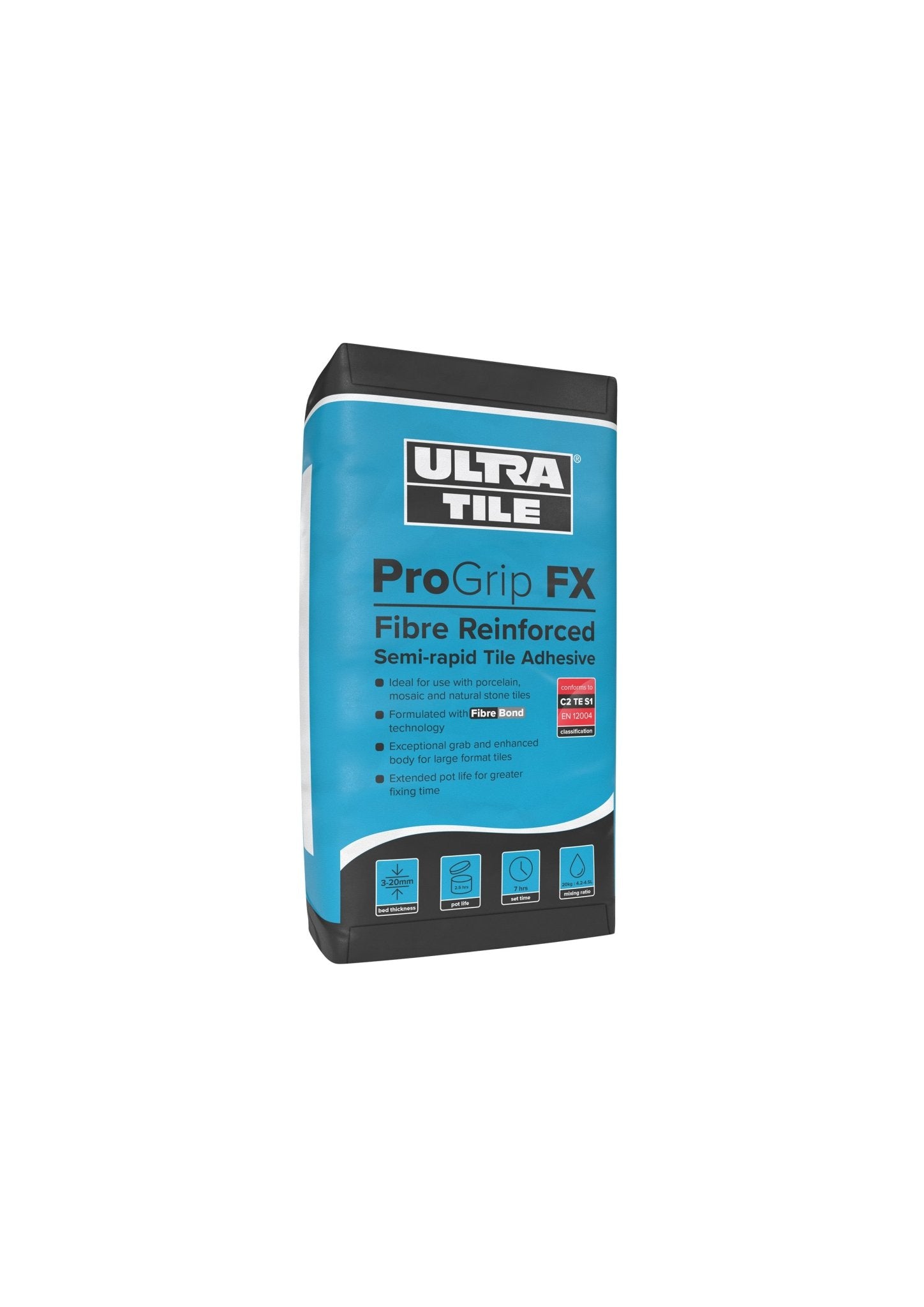 ProGrip FX: Fibre Reinforced Semi - rapid Tile Adhesive - Tile&Bath