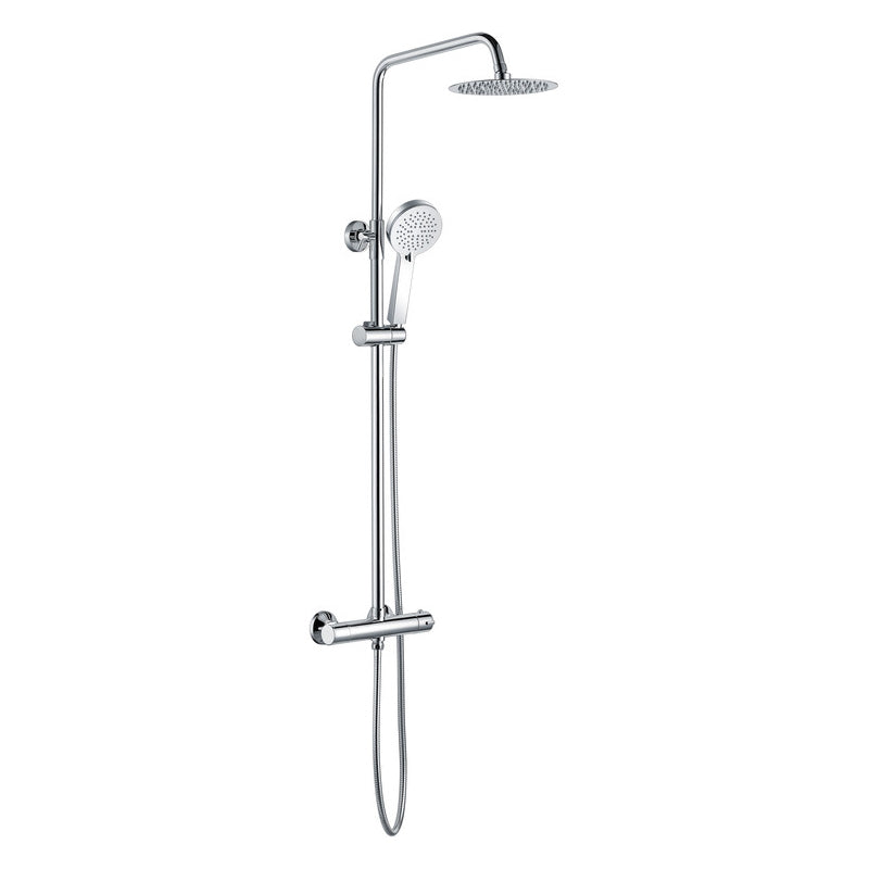 Round Thermostatic Bar Mixer with Riser Kit