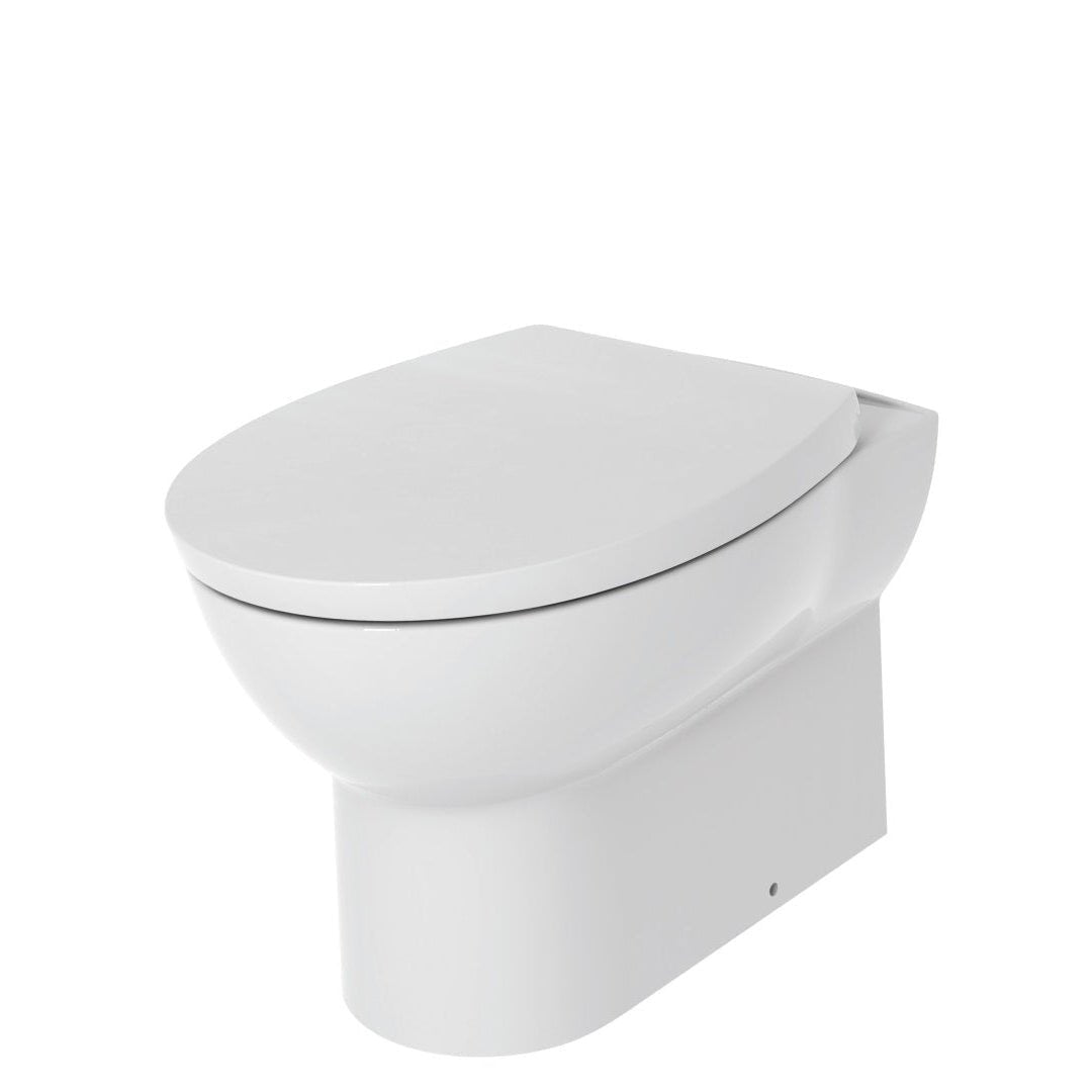 //2Go Back to Wall Rimless WC & Soft Close Seat - Tile&Bath