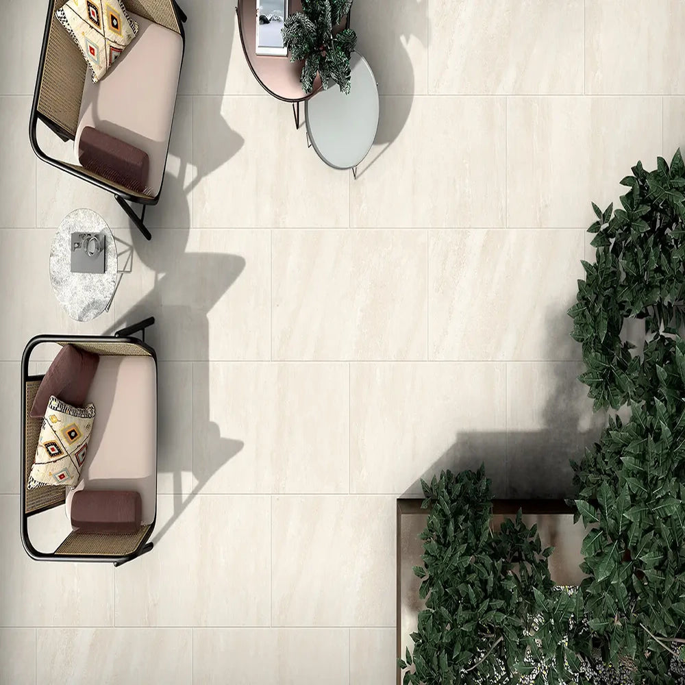 O20 Patio Flint Rock White R11 60X90 - 2CM Porcelain - Tile&Bath