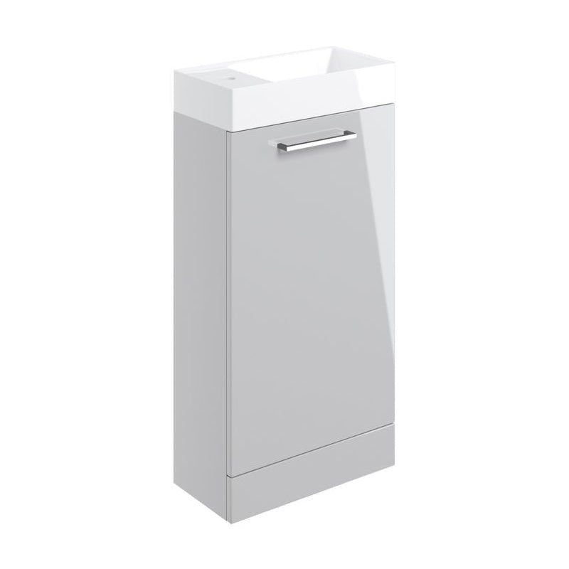 Alto 410mm Floor Standing Vanity & Basin - Tile&Bath