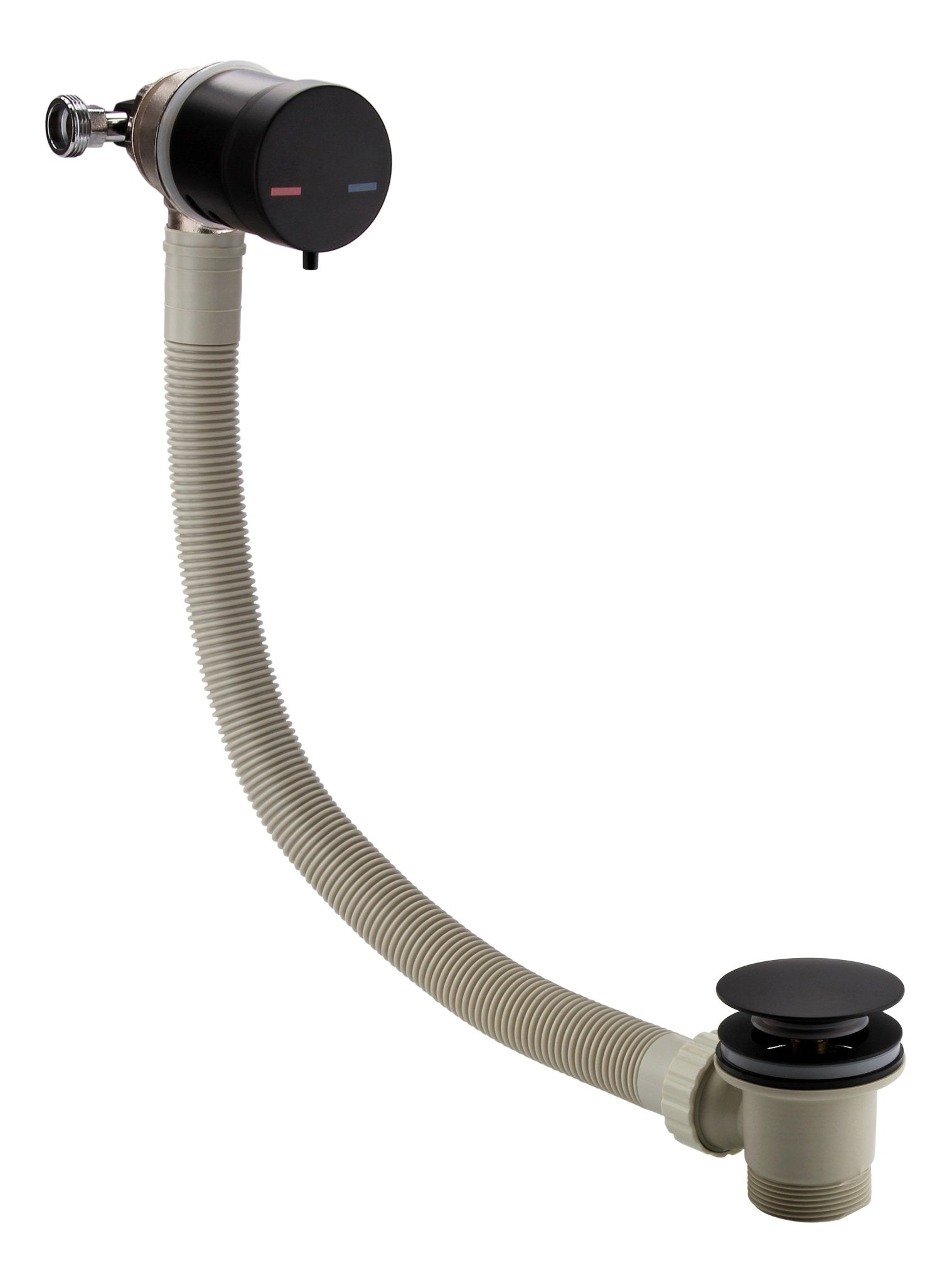 Bath Overflow Filler with Integrated Valve - Tile&Bath