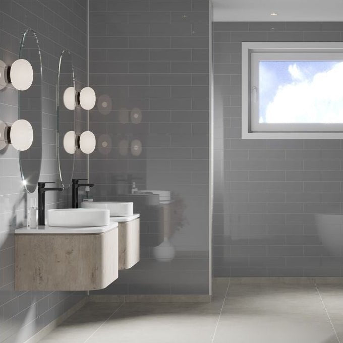 Fibo Urban - Medium Grey (Metro Brick) - Tile&Bath
