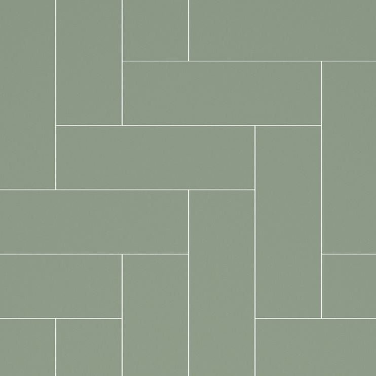 Fibo Urban - Olive Green (Straight Herringbone) - Tile&Bath