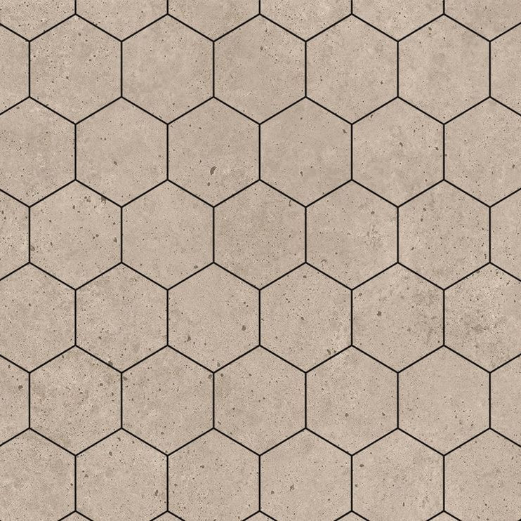 Fibo Urban - Rough Cement (Hexagonal) - Tile&Bath