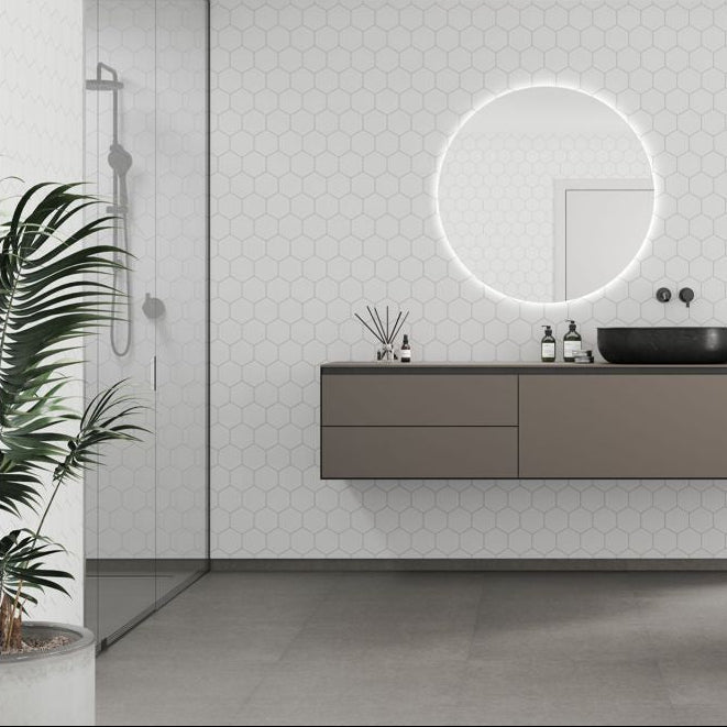 Fibo Urban - White Silk (Hexagonal) - Tile&Bath