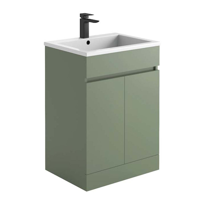 Prime 600mm 2 Door Vanity Unit & Basin