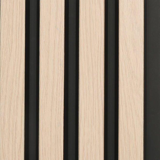 Waterproof SlatWall – Oak & Black - Tile&Bath