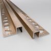 Tile Trim - Square Edge Brushed Chrome 8MM