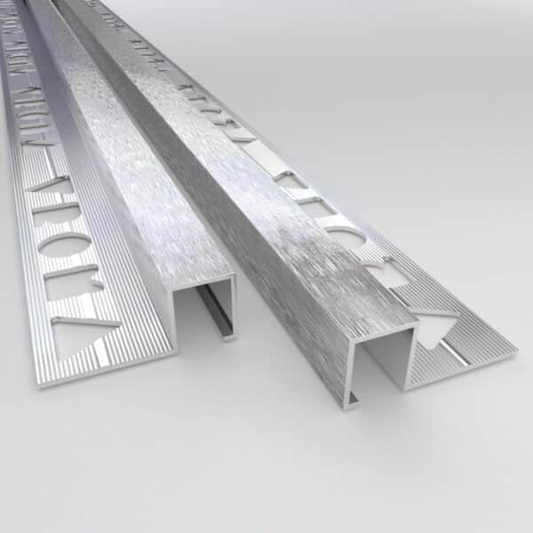 Tile Trim - Square Edge Brushed Chrome 8MM