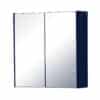 Cayo Blue Double Door Mirror Cabinet - 60cm x 60cm