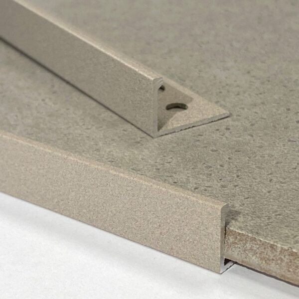Tile Trim - Square Edge Brushed Chrome 8MM