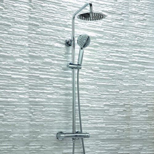 Round Chrome Shower