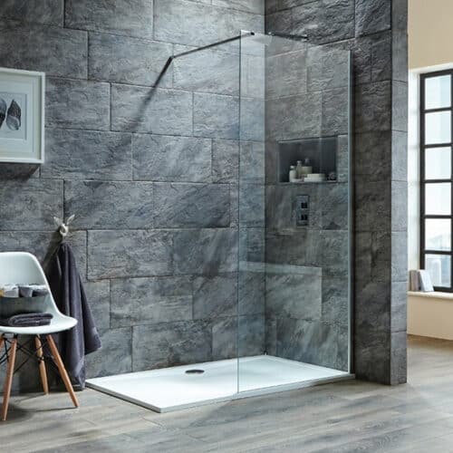 Wetroom Panel 760x2000mm - 8mm Safety Glass