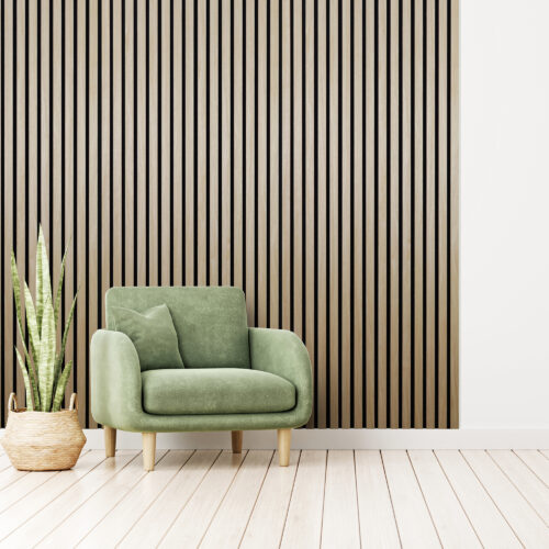 Acoustic Slat Wall Panel - Natural Oak
