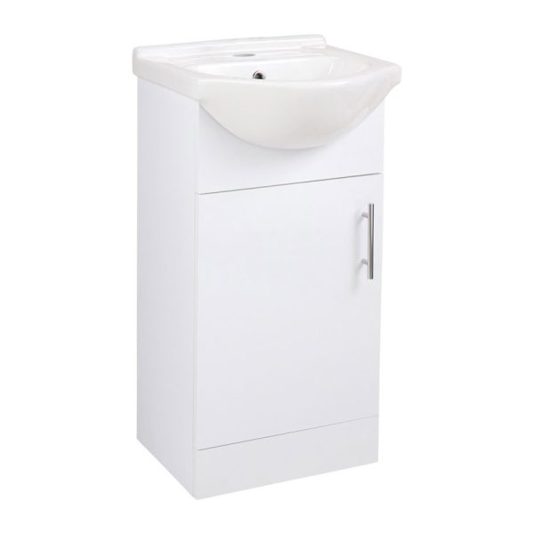 Vybe 450mm Vanity Unit & Basin - White Gloss