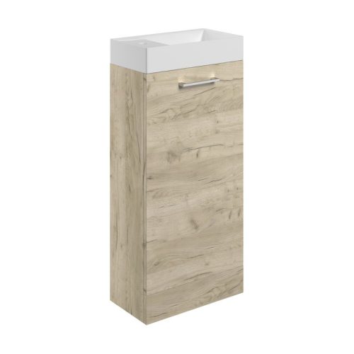 Alto 410mm Floor Standing Vanity Unit & Basin - Oak
