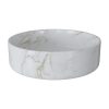 Colori 355mm Ceramic Round Washbowl - Matt Marble Effect