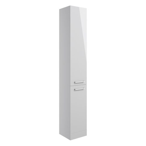 Alto 350mm Floor Standing 2 Door Tall Unit - Grey Gloss